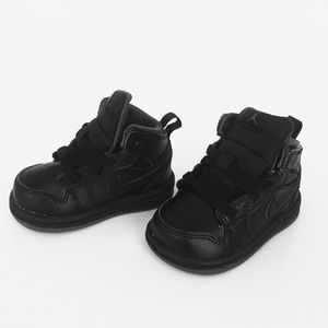Black/Dark Grey Toddler Air Jordans Size 3c